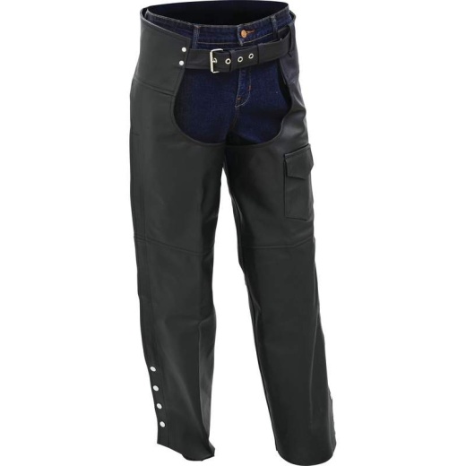 Rocky Mountain Hides Buffalo Leather Motorcycle Chaps - Medium