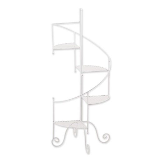 White Spiral Showcase Plant Stand - Summerfield Terrace
