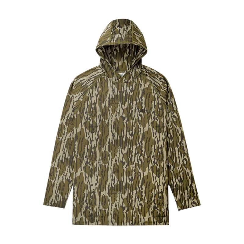 Aftco Men’S Mossy Oak® Camo Performance Hood – Upf 50 Fishing Shirt
