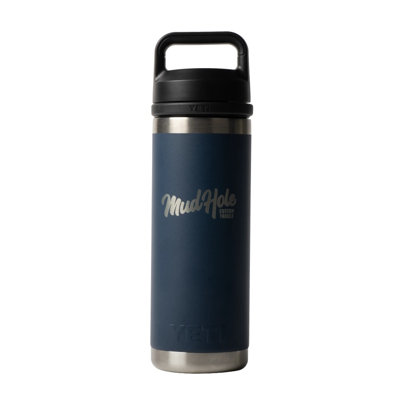 Mud Hole Script Logo Yeti Rambler - Navy / 18 Oz. W/ Chug Cap
