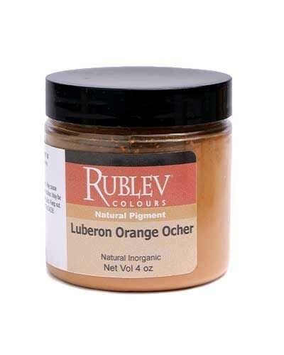 Natural Pigments Luberon Orange Ocher Pigment, Size: 4 Oz Vol Jar