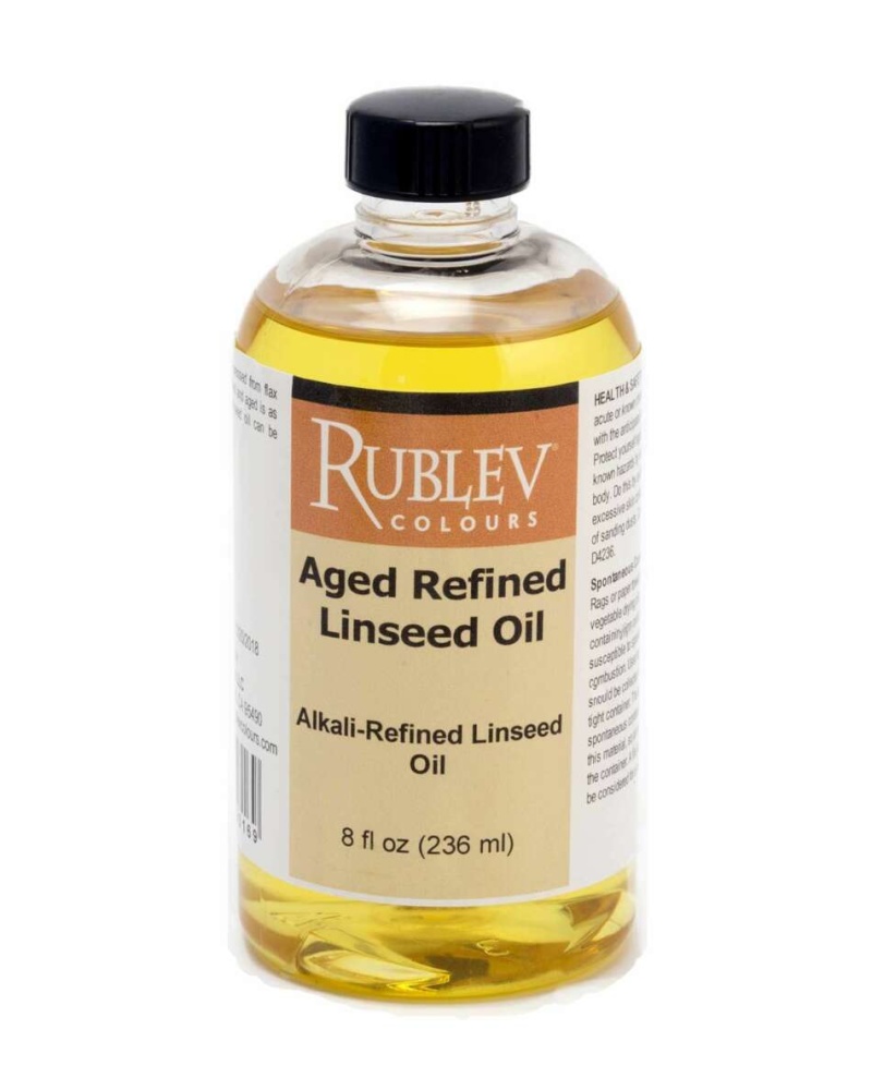  Refined Aged Linseed Oil, Size: 8 Fl Oz