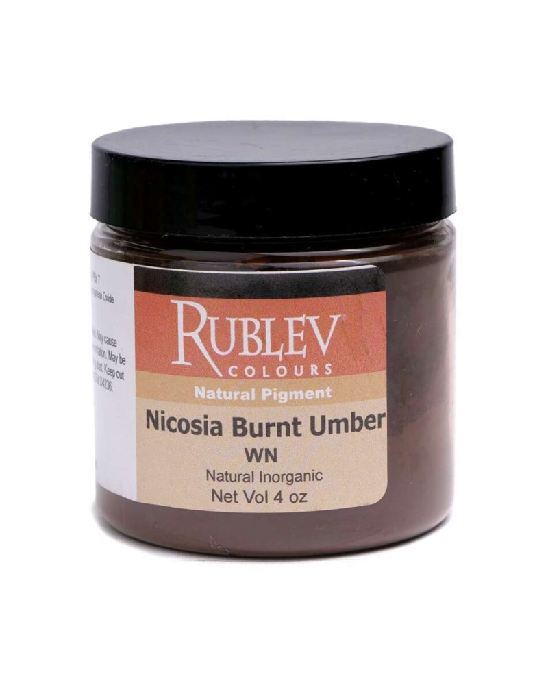  Nicosia Burnt Umber Wn Pigment, Size: 4 Oz Vol Jar