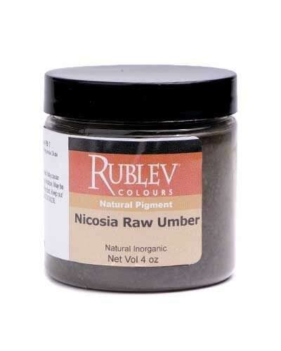Nicosia Raw Umber Pigment, Size: 4 Oz Vol Jar