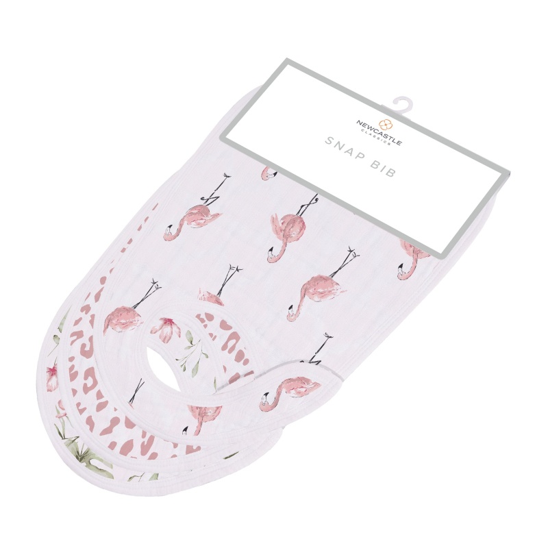 Tropical Paradise Bamboo Snap Bibs 3Pk