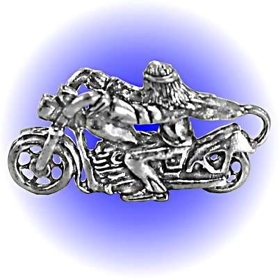 Biker Easy Rider Pewter Figurine - Lead Free