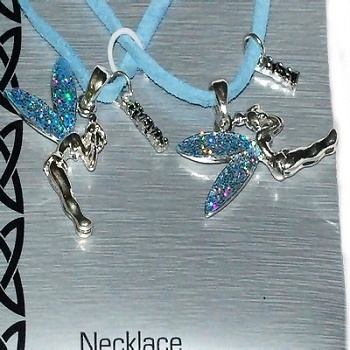 Wing Glitter Fairies Best Friends Pendant Necklaces