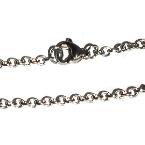 Stainless Steel 24 Inch 2Mm Link Neck Chain Necklace