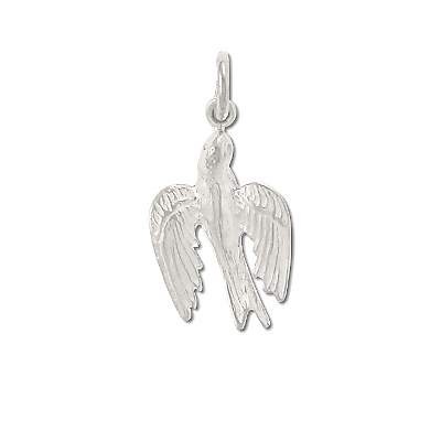 Sterling Silver Soaring Bird Pendant