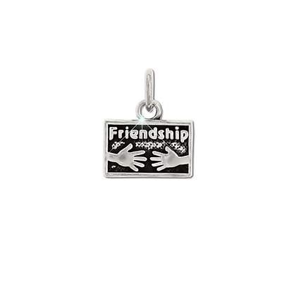 Sterling Silver Friendship Hands In Box Pendant