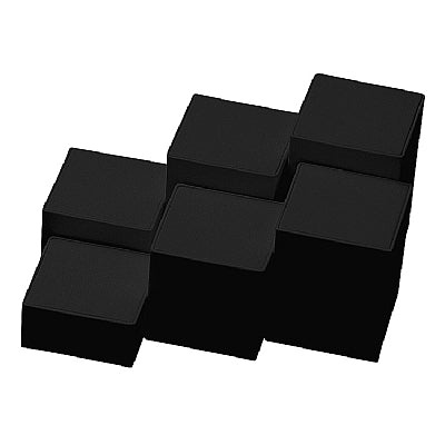 Noblepack Leatherette Square Pedestals - Set Of Six