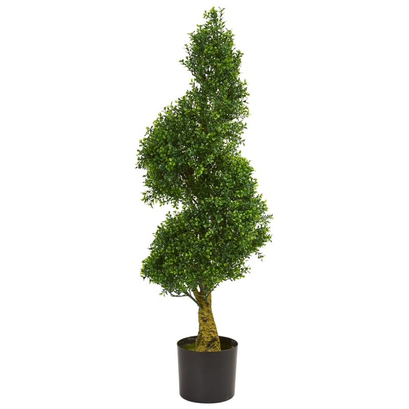 4' Spiral Boxwood Artificial Tree Uv Resistant (Indoor/Outdoor)