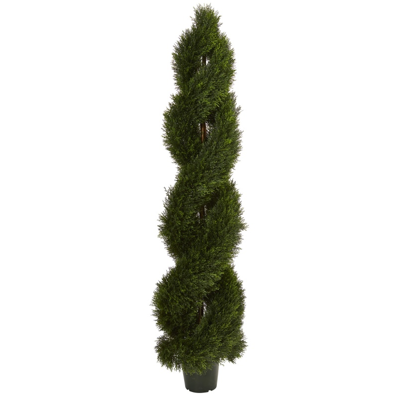 6' Double Pond Cypress Spiral Topiary Uv Resistant (Indoor/Outdoor)