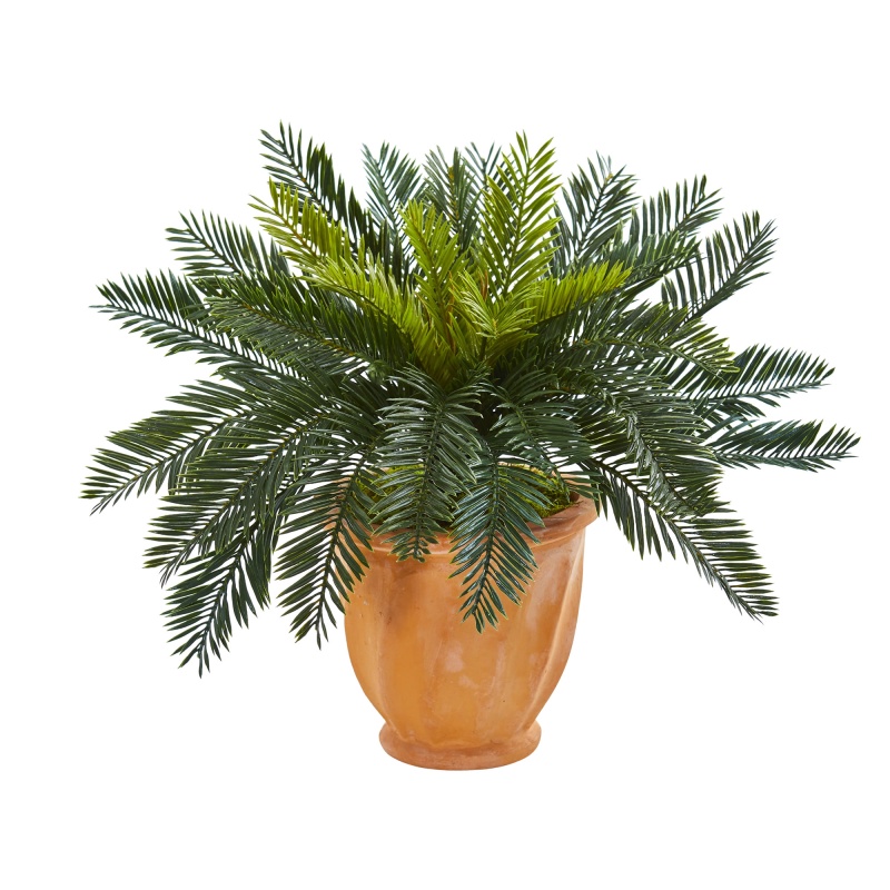 Cycas Artificial Plant In Terracotta Planter