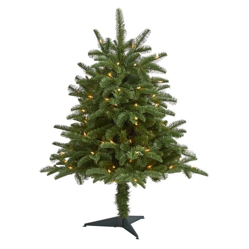 3’ South Carolina Spruce Artificial Christmas Tree With 100 White Warm Light And 458 Bendable Branches