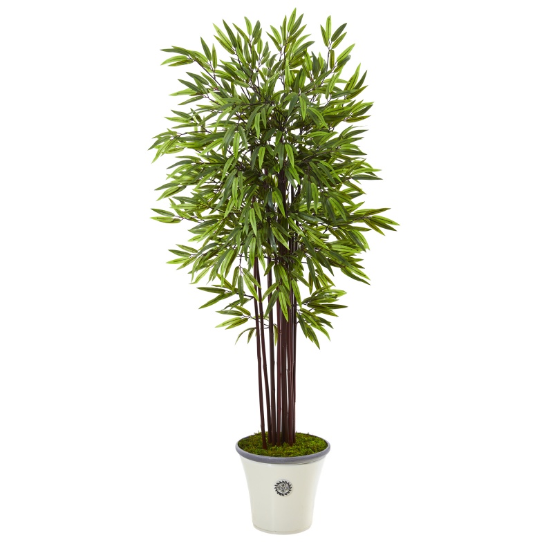 5.5’ Bamboo Artificial Tree In Decorative Planter