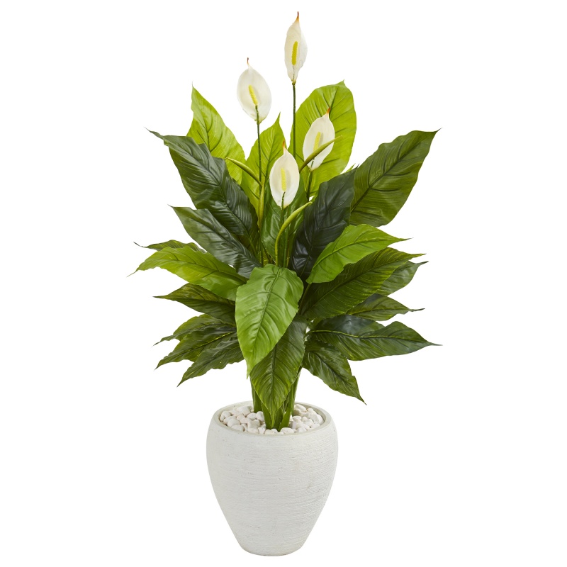 Real Touch Spathiphyllum Potted 73cm main image 0