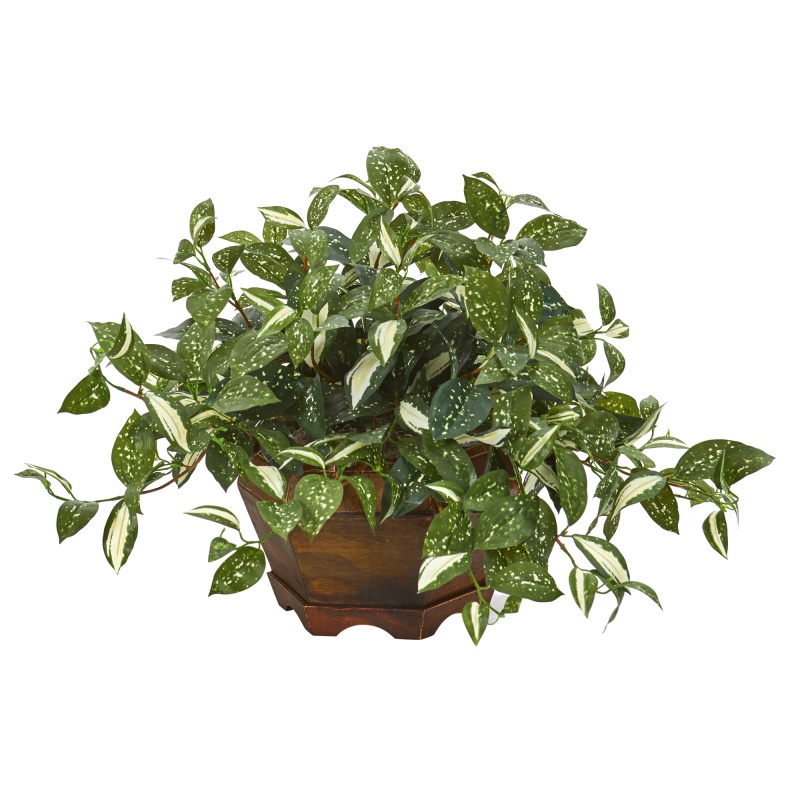 22” Florida Beauty Artificial Plant In Decorative Planter