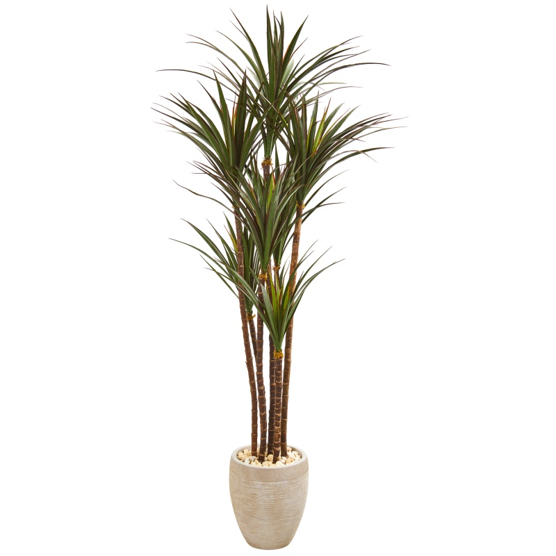 68” Giant Yucca Artificial Tree In Planter Uv Resistant (Indoor/Outdoor)