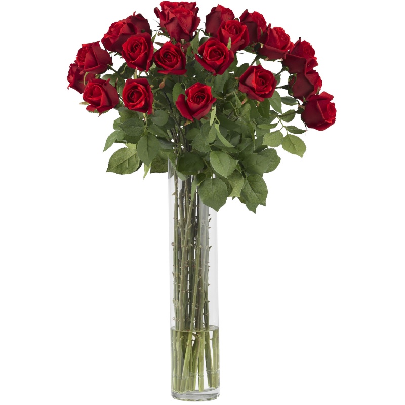 Rosebud Silk Flower Arrangement