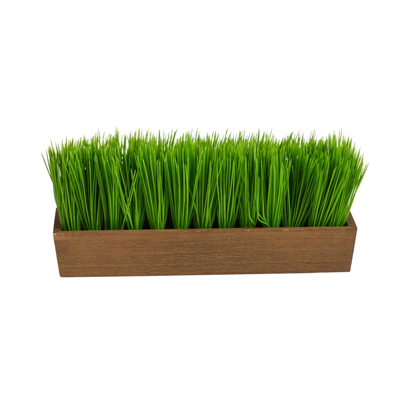 12” Grass Artificial Plant In Decorative Planter