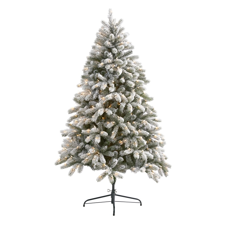 6’ Flocked South Carolina Spruce Artificial Christmas Tree