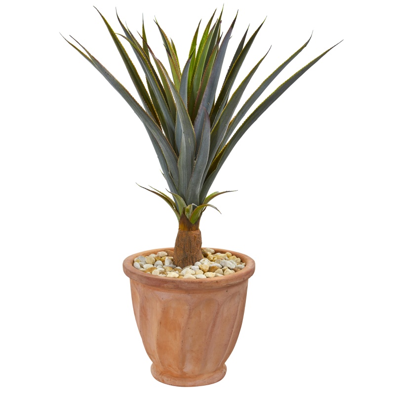 32” Agave Succulent Artificial Plant In Terra Cotta Planter