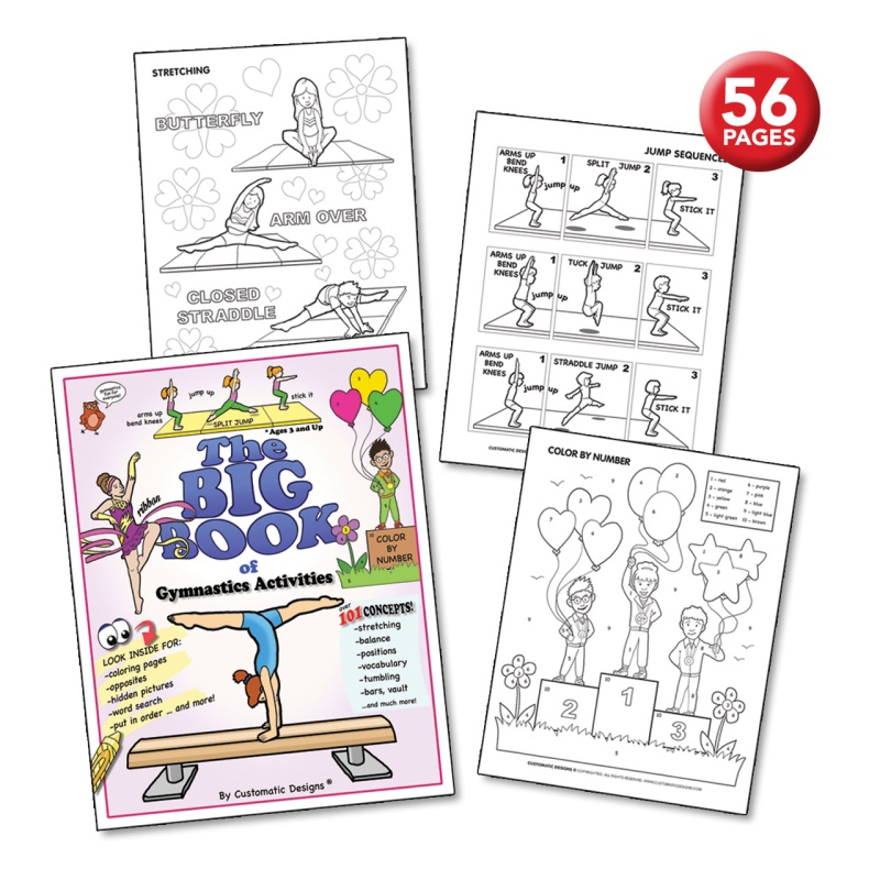 Gymnastics Coloring Book And Activities For Preschoolers