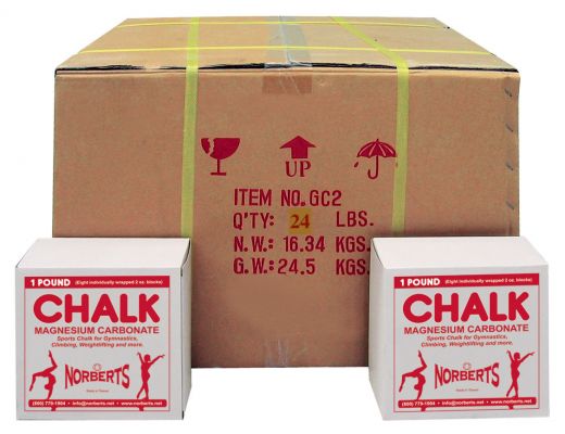 Block Chalk, 24 Lb. Case - Ultimate Grip Enhancer for Fitness Enthusiasts