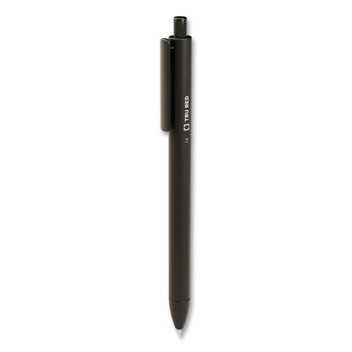 Uni-Ball Signo 207 Gel Pen Retractable Bold 1 mm Black Ink Translucent Black Barrel Dozen