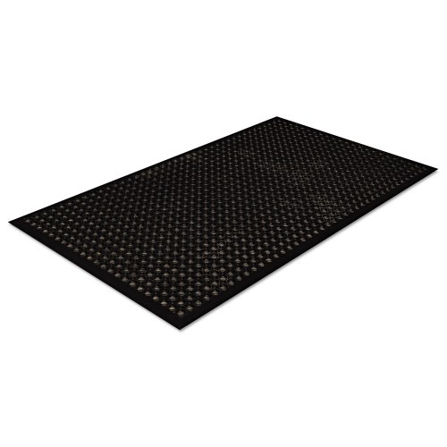 Crown Mats Safewalk-Light Drainage Safety Mat, Rubber, 36 X 60, Black