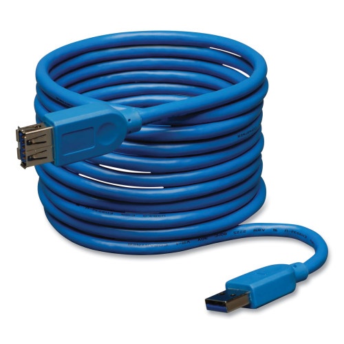 Tripp Lite Usb 3.0 Superspeed Extension Cable, 10 Ft, Blue