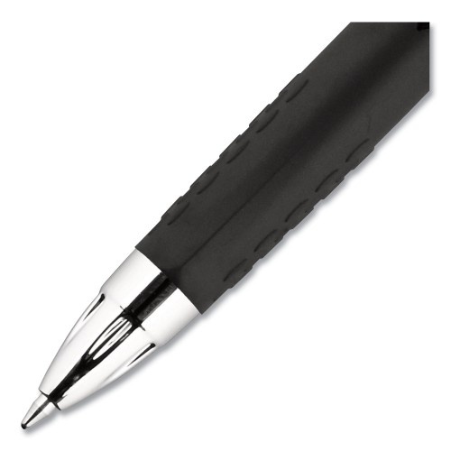 Uni-Ball Signo 207 Gel Pen, Retractable, Medium 0.7 Mm, Blue Ink, Black Barrel, 36/Box