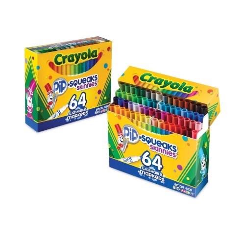 Crayola Washable Super Tips Markers, Fine/Broad Bullet Tips