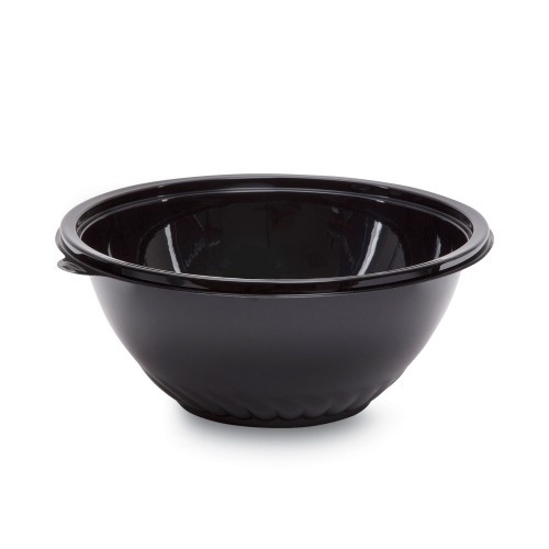 Wna Caterline Pack N' Serve Plastic Bowl, 160 Oz, Black, 25/Case