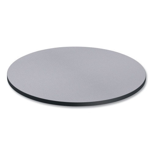 Alera Reversible Laminate Table Top, Round, 35.5" Diameter, White/Gray
