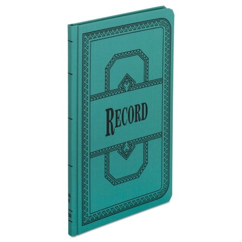Boorum & Pease Record/Account Book, Record Rule, Blue, 150 Pages, 12 1/8 X 7 5/8