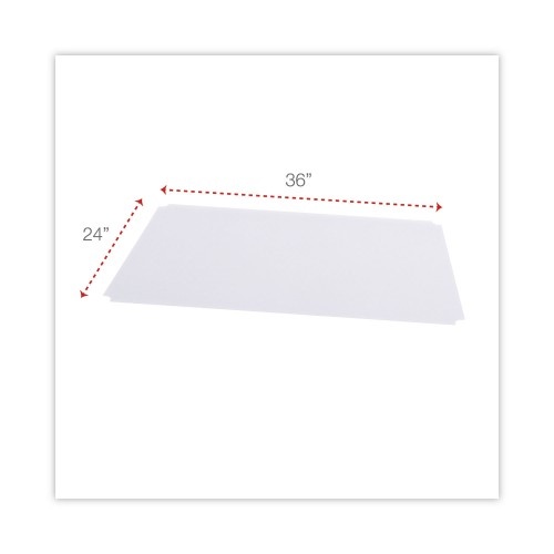 Alera Shelf Liners For Wire Shelving, Clear Plastic, 36W X 24D, 4/Pack