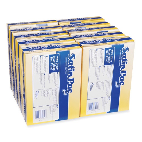 Dixie Satin-Pac High Density Polyethylene Film Sheets, 8 X 10.75, 1,000/Pack, 10 Packs/Carton