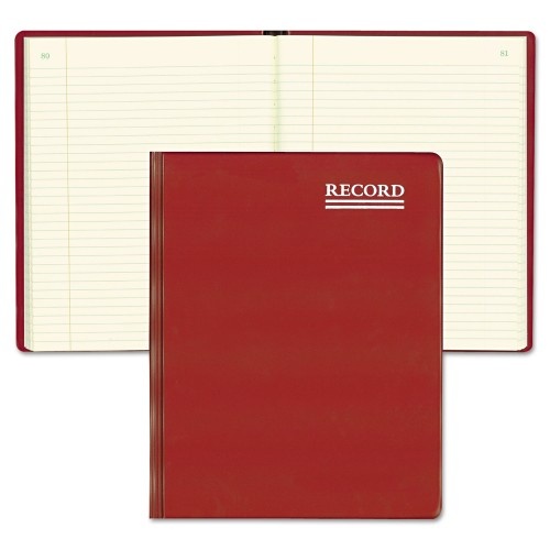 Rediform National Brand Red Vinyl Series Journal, 1-Subject, Medium/College Rule, Red Cover, 10 X 7.75 Sheets