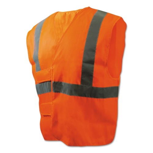 Boardwalk Class 2 Safety Vests, Orange/Silver, Standard