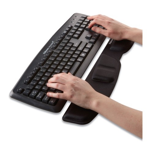 Fellowes Gel Keyboard Palm Support, Black