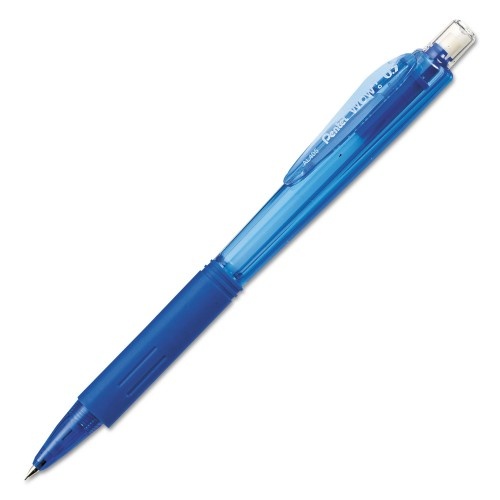 Pentel Wow! Pencils, 0.5 Mm, Hb (#2.5), Black Lead, Blue Barrel, Dozen