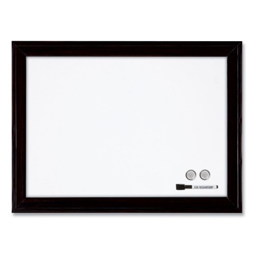 Quartet Home Decor Magnetic Dry Erase Board, 23 X 17, White Surface, Black Wood Frame