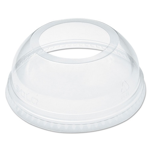 Dart Open-Top Dome Lid, Fits 16 Oz To 24 Oz Plastic Cups, Clear, 1.9" Dia Hole, 1,000/Carton