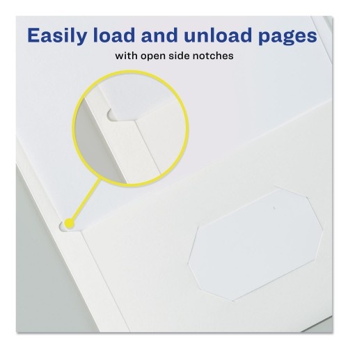 Avery Two-Pocket Folder, 40-Sheet Capacity, 11 X 8.5, White, 25/Box