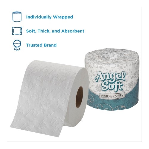 Georgia-Pacific Angel Soft Ps Premium Bathroom Tissue, Septic Safe, 2-Ply, White, 450 Sheets/Roll, 20 Rolls/Carton
