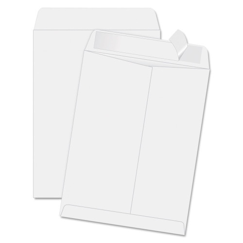 Quality Park Redi-Strip Catalog Envelope, #14 1/2, Cheese Blade Flap, Redi-Strip Adhesive Closure, 11.5 X 14.5, White, 100/Box
