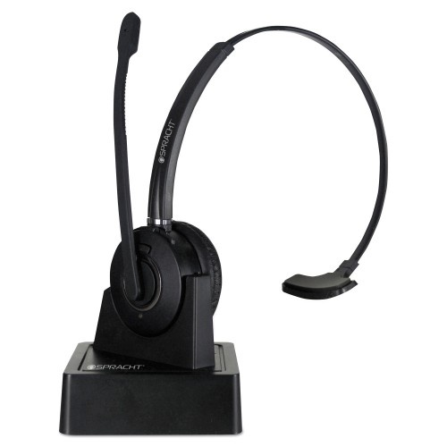 Spracht Zum Maestro Bluetooth Headset, Monaural, Over-The-Head, Black