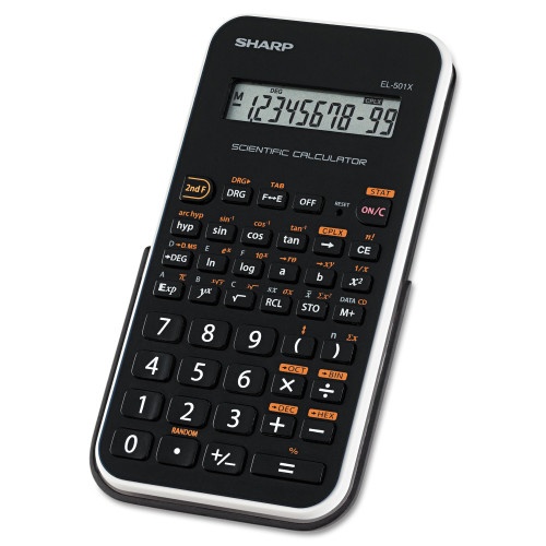 Sharp El-501Xbwh Scientific Calculator, 10-Digit Lcd (El501x2bwh)